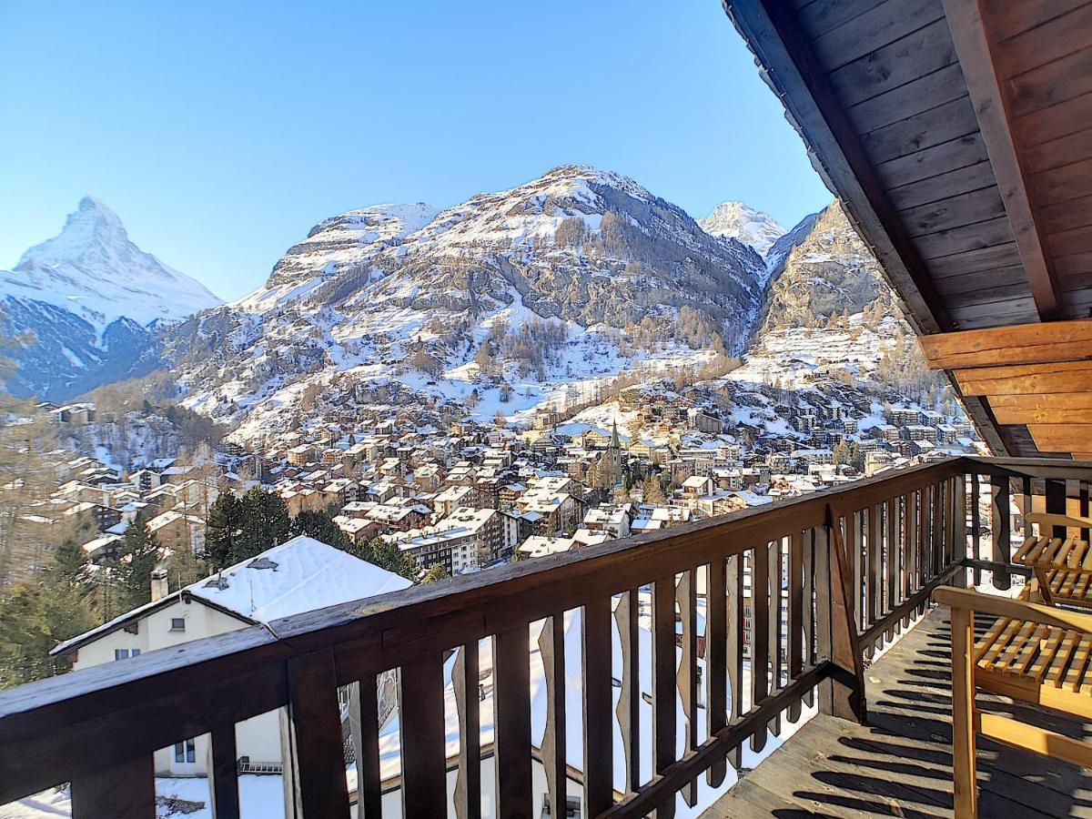 Apartment With Beautiful Views In Церматт Екстер'єр фото