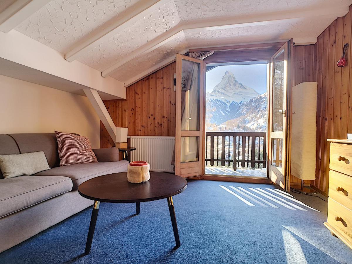 Apartment With Beautiful Views In Церматт Екстер'єр фото